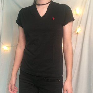 Ralph Lauren Black V neck T shirt